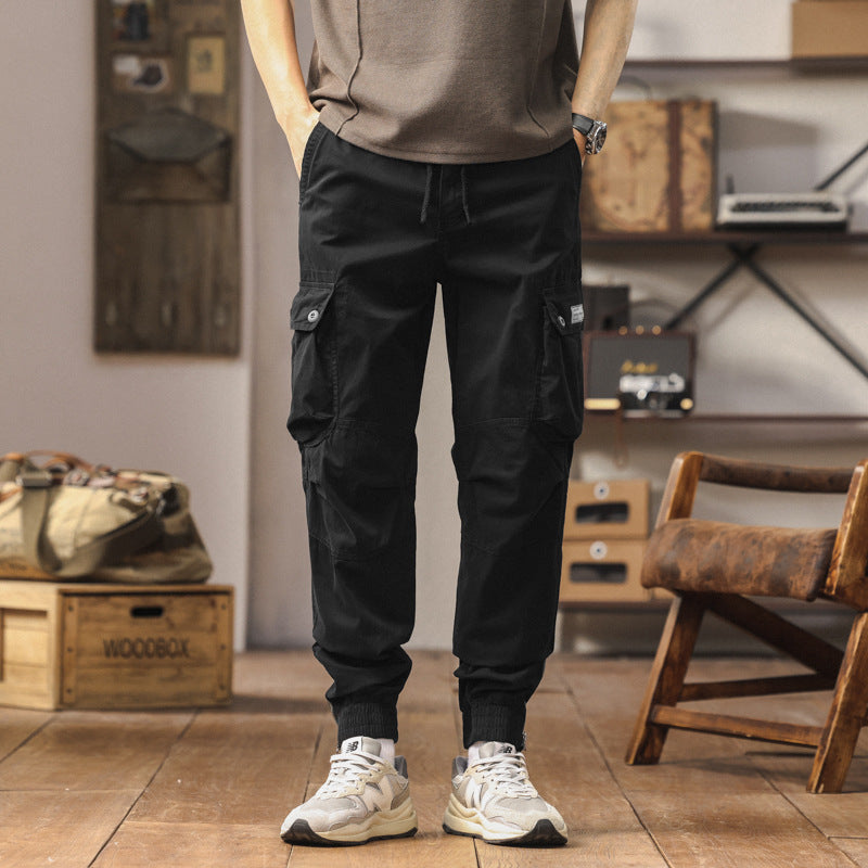 Herren Cargo-Jogginghose im Utility‑Stil mit elastischem Tunnelzugbund und verstärkten Kniepaneelen Mune Fashion