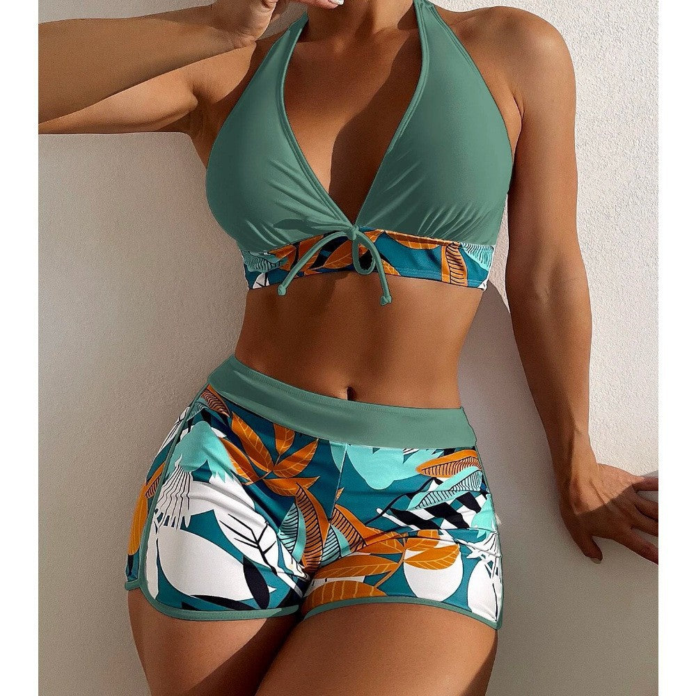Women's Bikini Set with High-Cut Shorts Mune Fashion