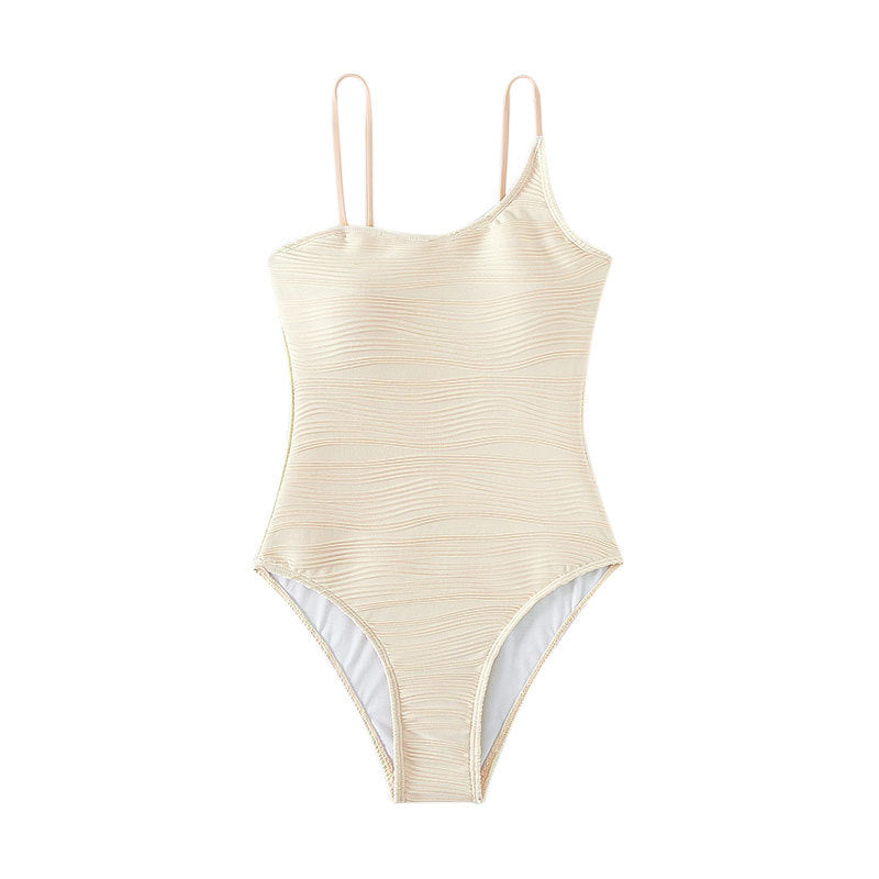 Women's One-Piece Swimsuit with Fashionable Ruffle Design Mune Fashion