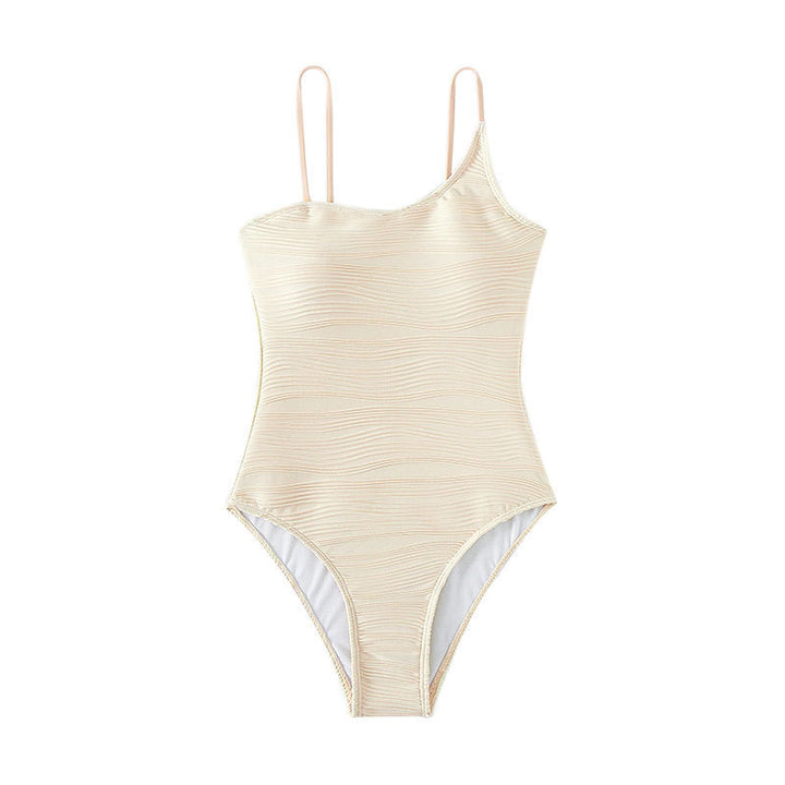 Women's One-Piece Swimsuit with Fashionable Ruffle Design Mune Fashion