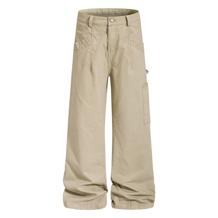 Women's Wide Cargo Palazzo Pants with Utility Pockets, High Waist and Casual Culotte Cut Mune Fashion