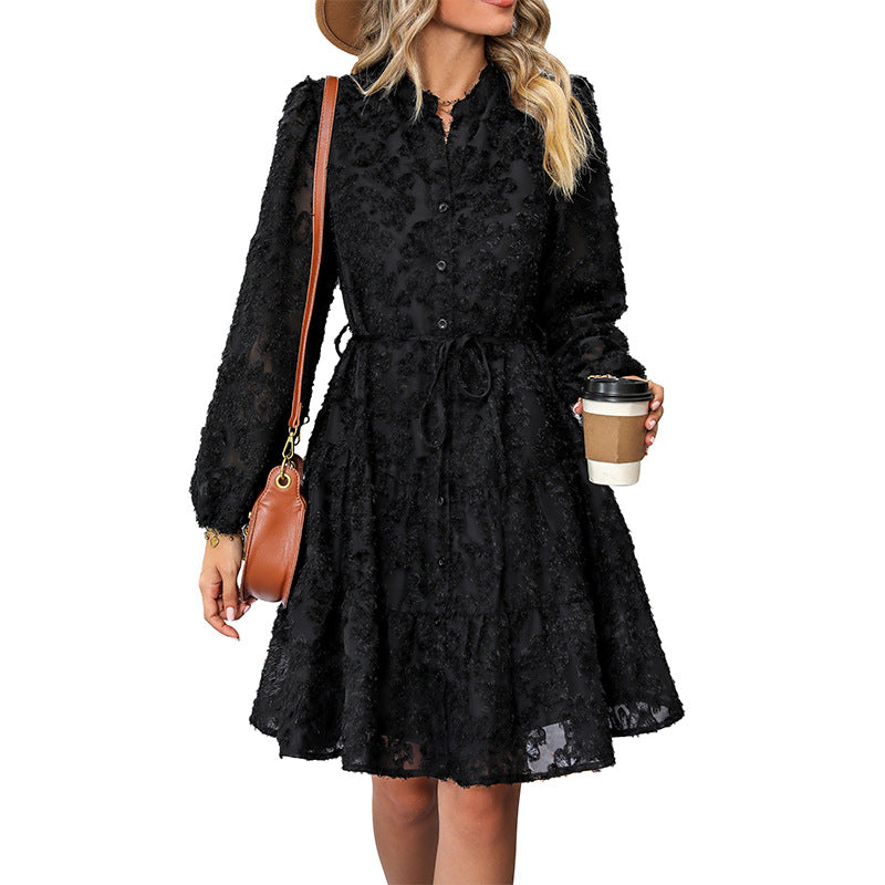 Women’s Blouse Dress with Ruffles Mune Fashion