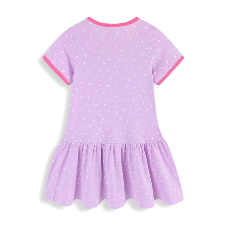 Girls casual dress with marvelous unicorn and fairy appliqués Mune Fashion