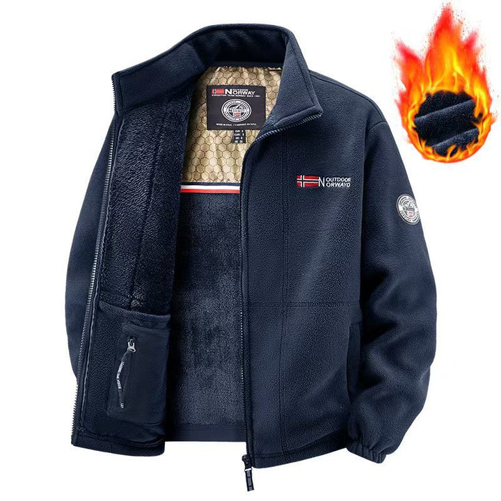 Men's Fleece Jacket with Hood Mune Fashion