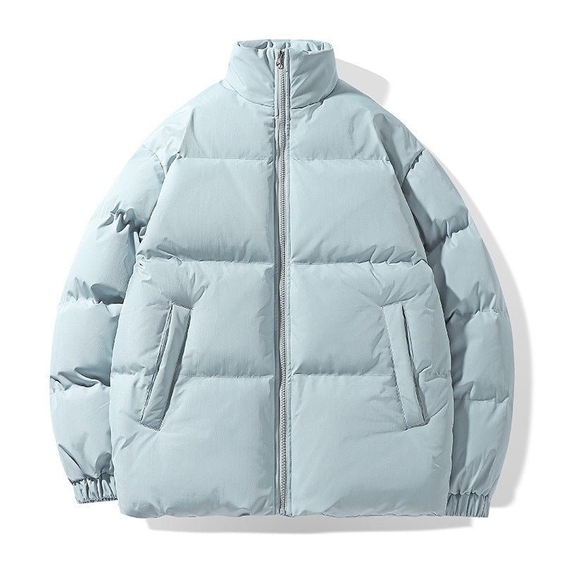 Men's short cut quilted winter jacket with high stand-up collar and padded thermo insulation Mune Fashion
