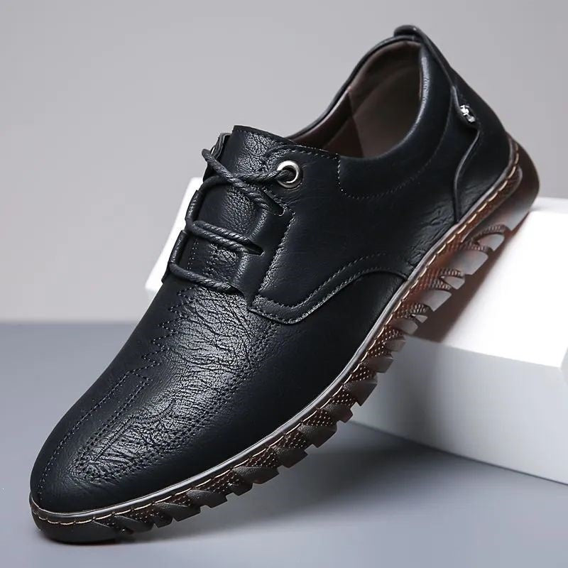 Men's Elegant Leather Sneaker Mune Fashion