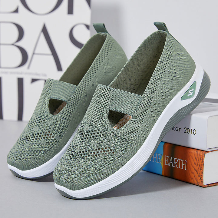 Ladies lightweight knitted slippers with orthopedic comfort sole Mune Fashion