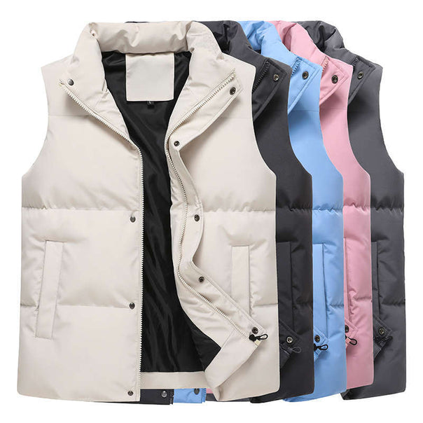 Men's quilted thermo vest with stand-up collar, windproof outer layer and zip pockets Mune Fashion