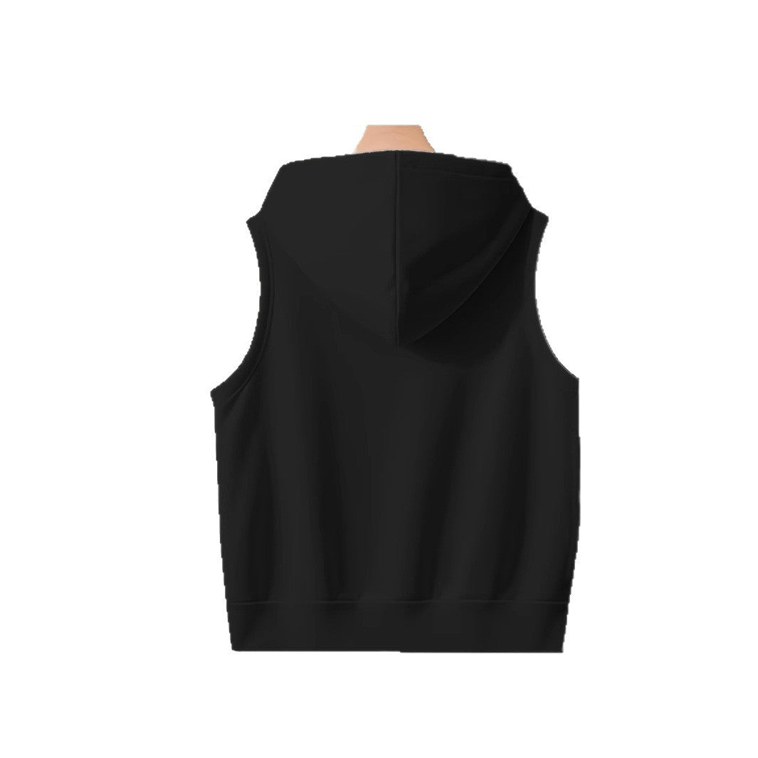 Ladies sporty hooded vest with zipper and practical pockets Mune Fashion