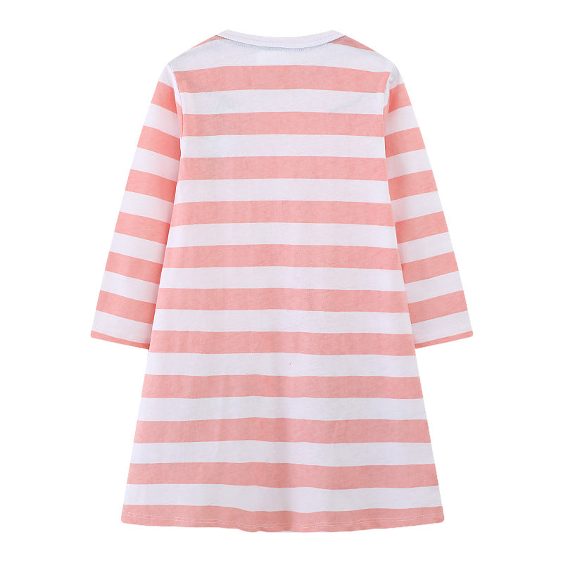 Girls long sleeve dress with colorful butterfly design Mune Fashion