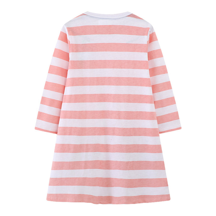 Girls long sleeve dress with colorful butterfly design Mune Fashion