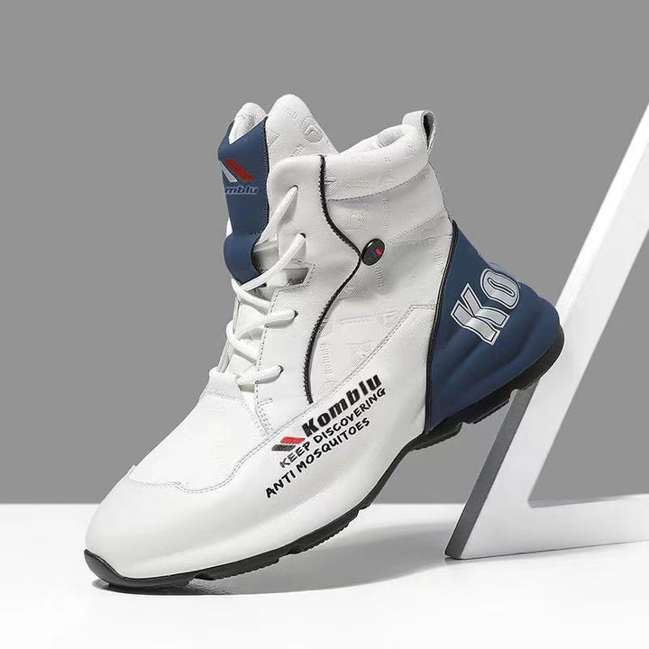 Men's High-Top Performance Sneaker made of breathable synthetic leather with shock-absorbing sole Mune Fashion