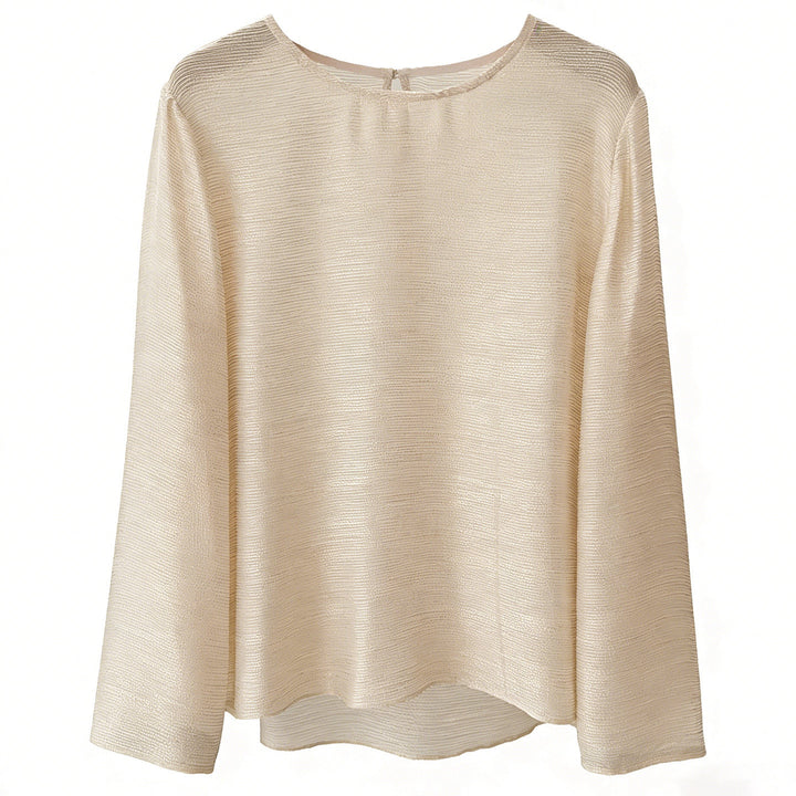 Women Flowing and Elegant Long Sleeve Blouse Mune Fashion