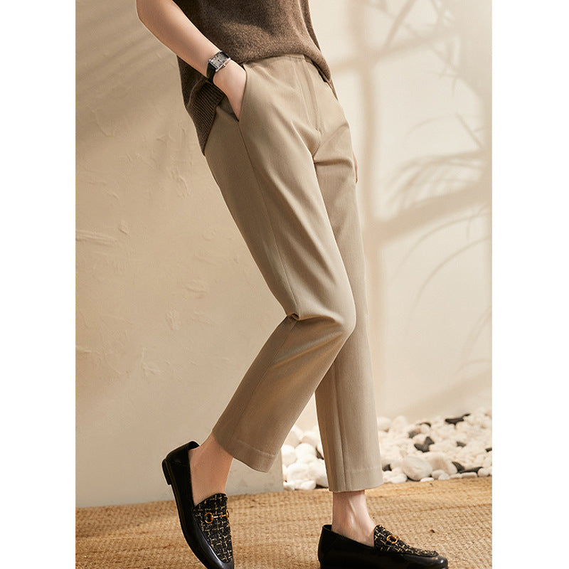 Women's Comfortable and Elegant Fabric Trousers Mune Fashion