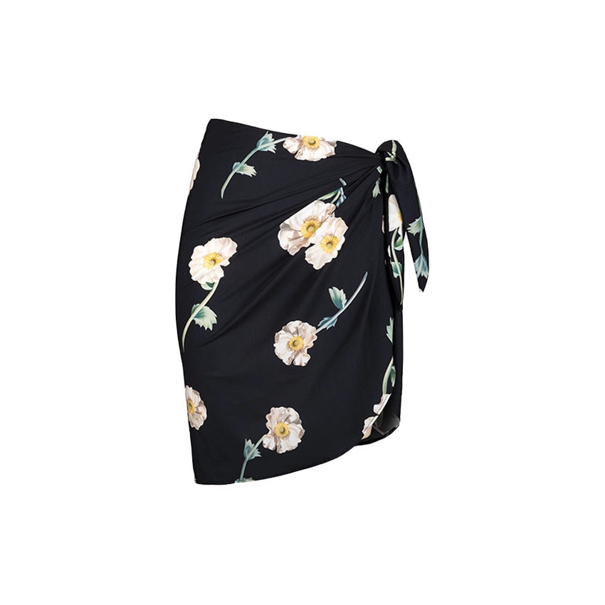Women One-Piece Swimsuit with Floral Ruffle Detail Mune Fashion