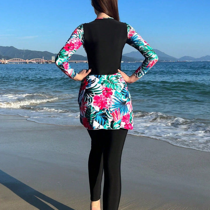 Women Long Sleeve Swimsuit Mune Fashion