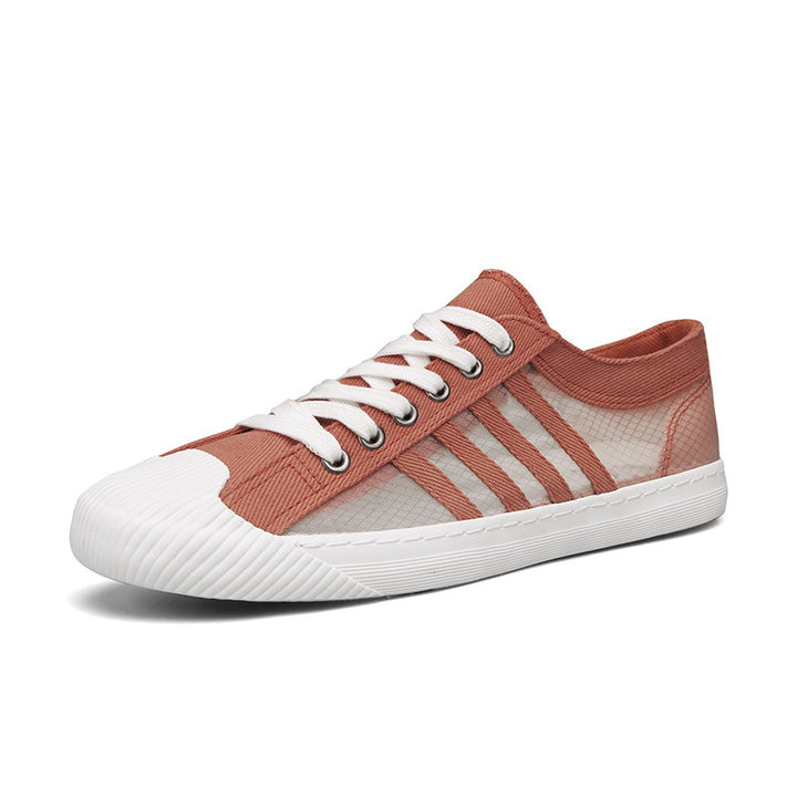 Men's breathable low-top sneakers with transparent mesh inserts Mune Fashion