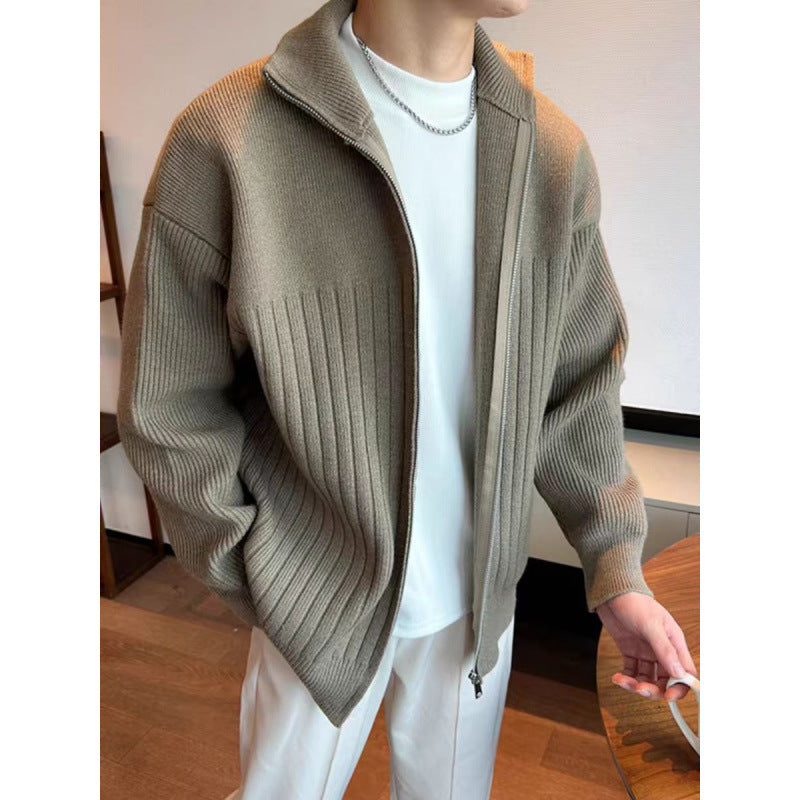 Men's Fashionable Zip-up Cardigan Mune Fashion