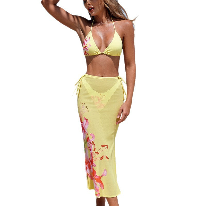 Women's Bikini and Wrap Skirt Set Mune Fashion