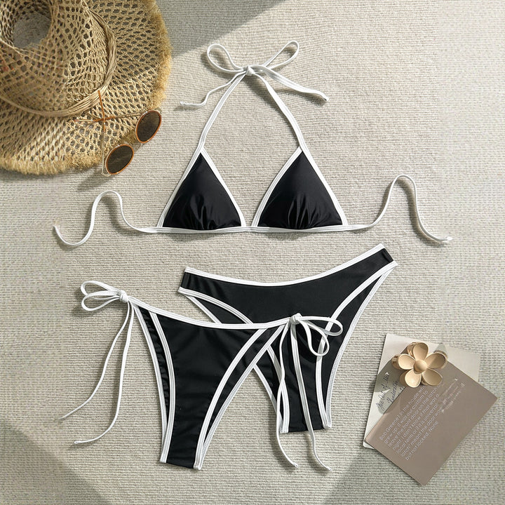 Women's Triangle Bikini with Elegant Ties Mune Fashion