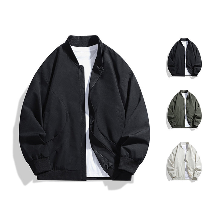 Men's bomber jacket with minimalist quilted structure, windproof and ribbed cuffs Mune Fashion
