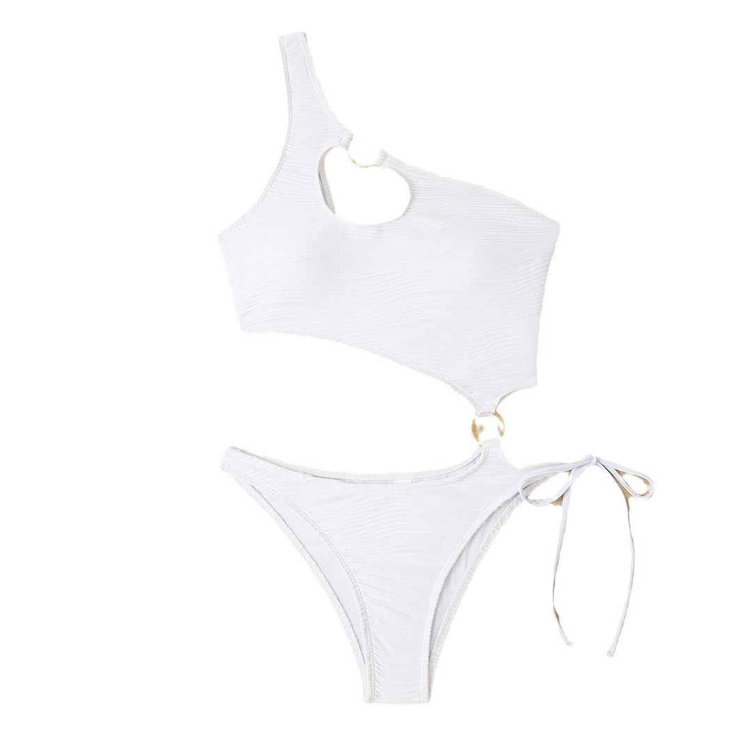 Ladies one-sided swimsuit with stylish keyhole detail Mune Fashion