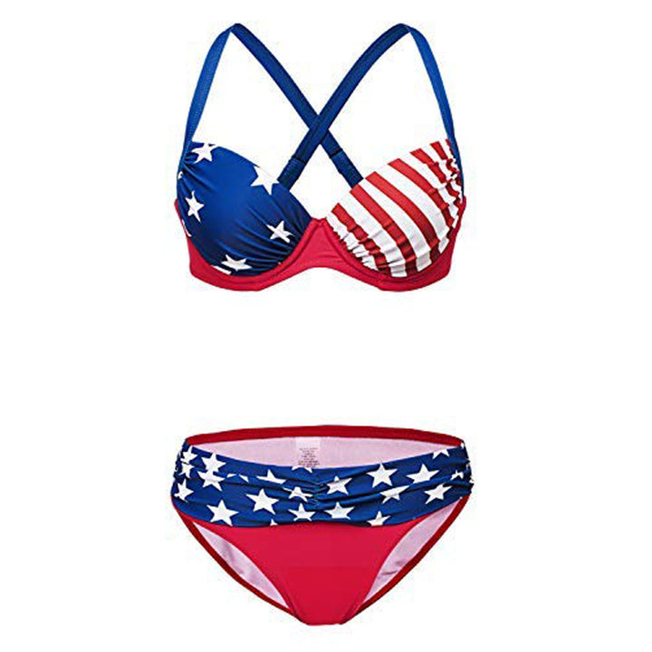 Women's Push-Up Bikini with adjustable straps and trendy wrap design Mune Fashion