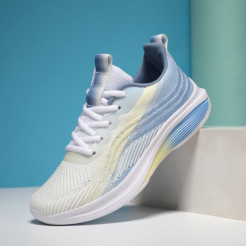 Women's ergonomic everyday sneaker with breathable knitted upper, shaped rolling sole, and heel cushioning Mune Fashion