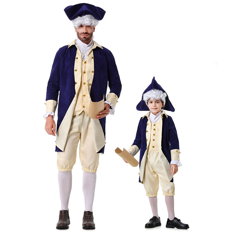 Boys historical costume with tailcoat and tricorn Mune Fashion