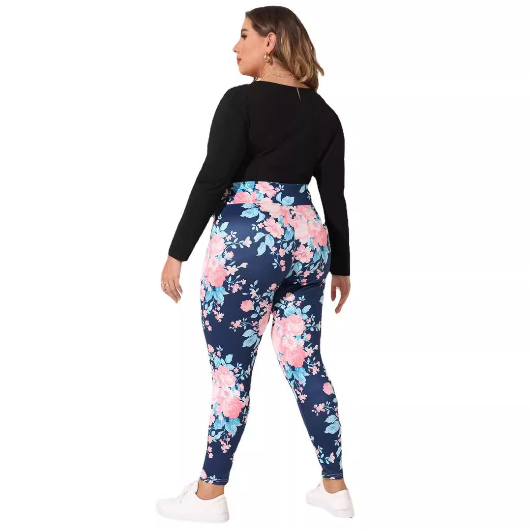 Ladies Flower Leggings Mune Fashion
