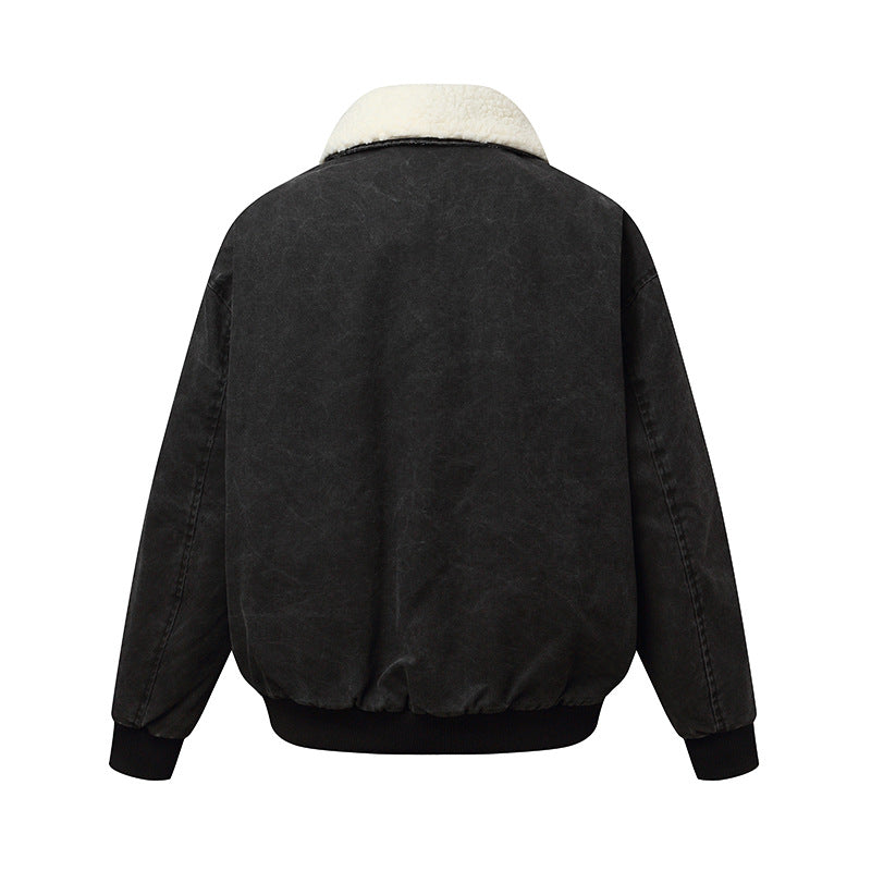 Unisex Padded Boxy Bomber Jacket with Teddy Collar Mune Fashion