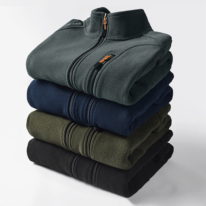 Men's fleece vest with high collar and multifunctional zipper pockets Mune Fashion