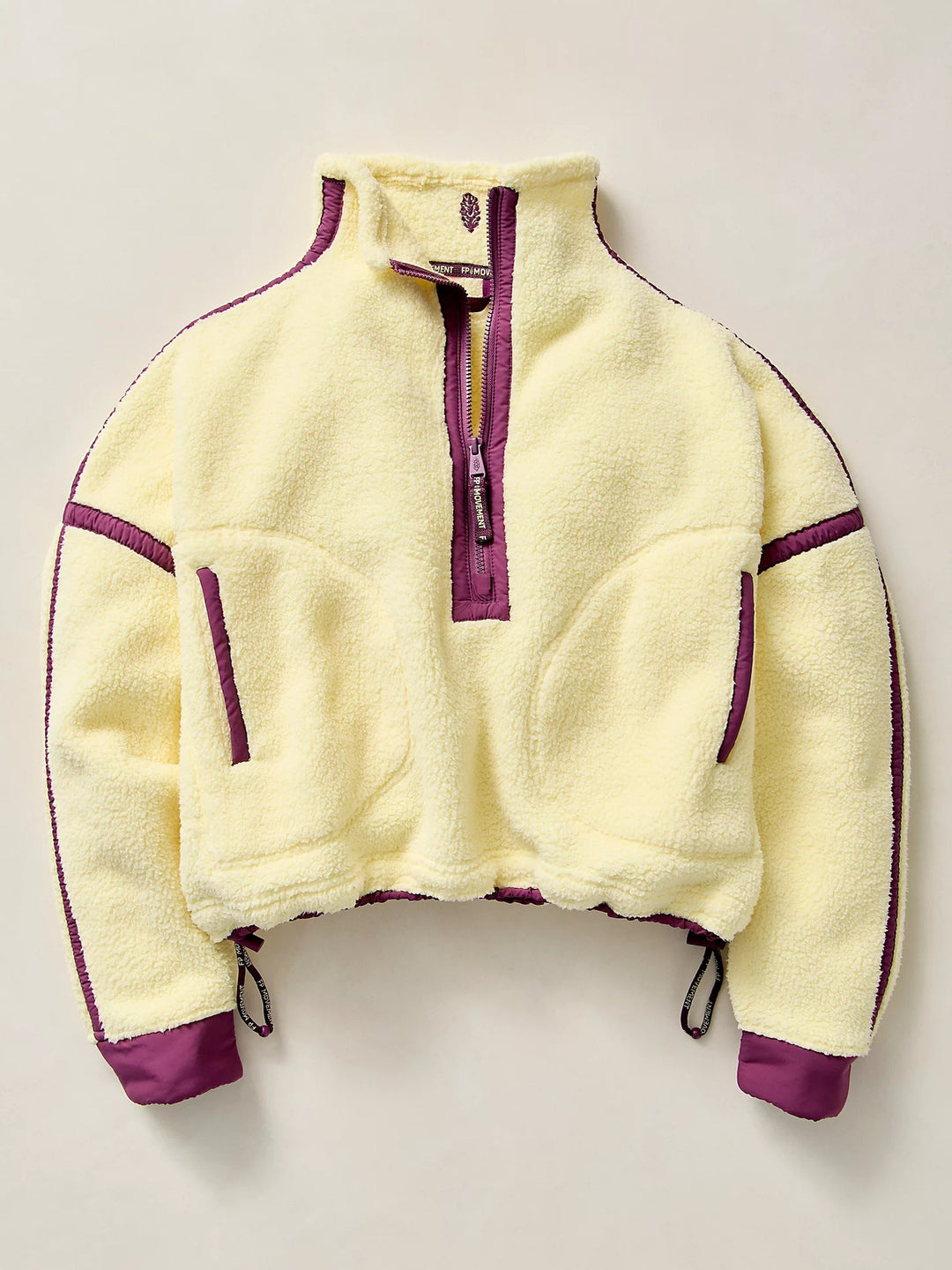 Women's Fashionable Fleece Pullover with High Collar