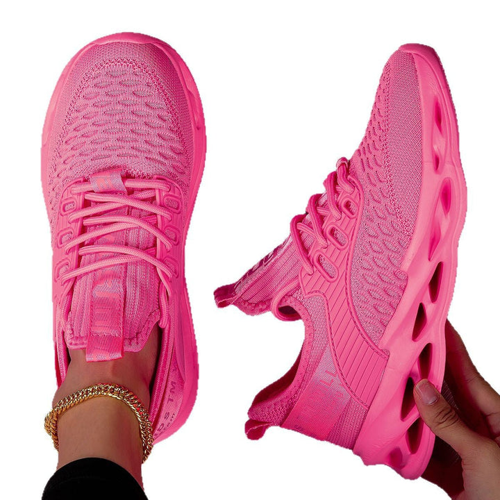 Women's Breathable Running Shoes with Elastic Upper and Grippy Sole Mune Fashion
