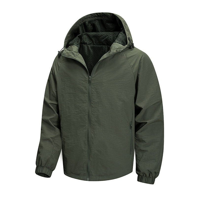 Men's Ultralight Packable Hoodie Jacket with Breathable Mesh Lining Mune Fashion