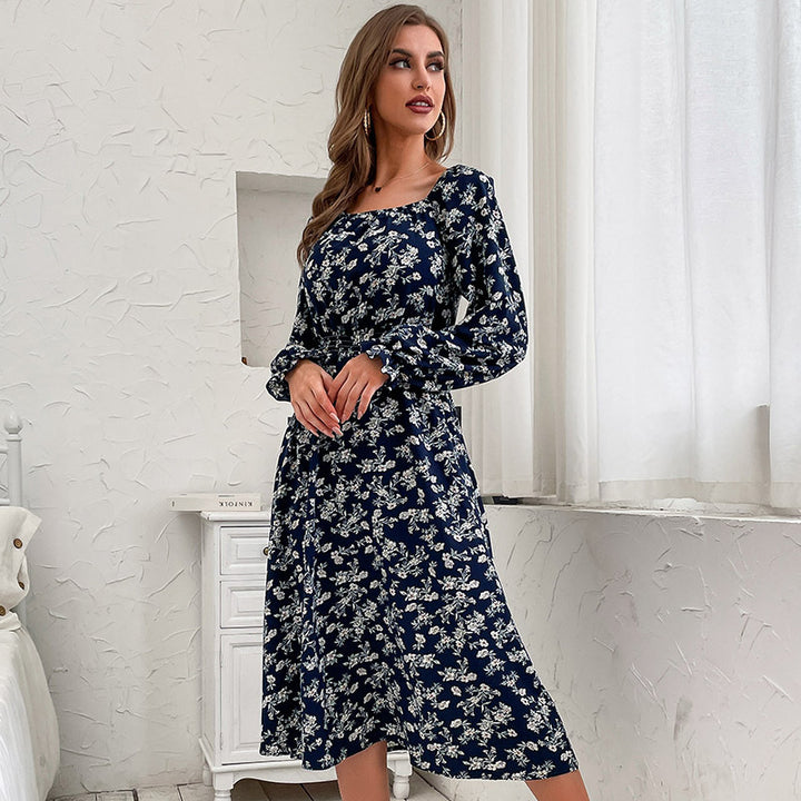 Women Off-Shoulder Dress with Floral Design Mune Fashion