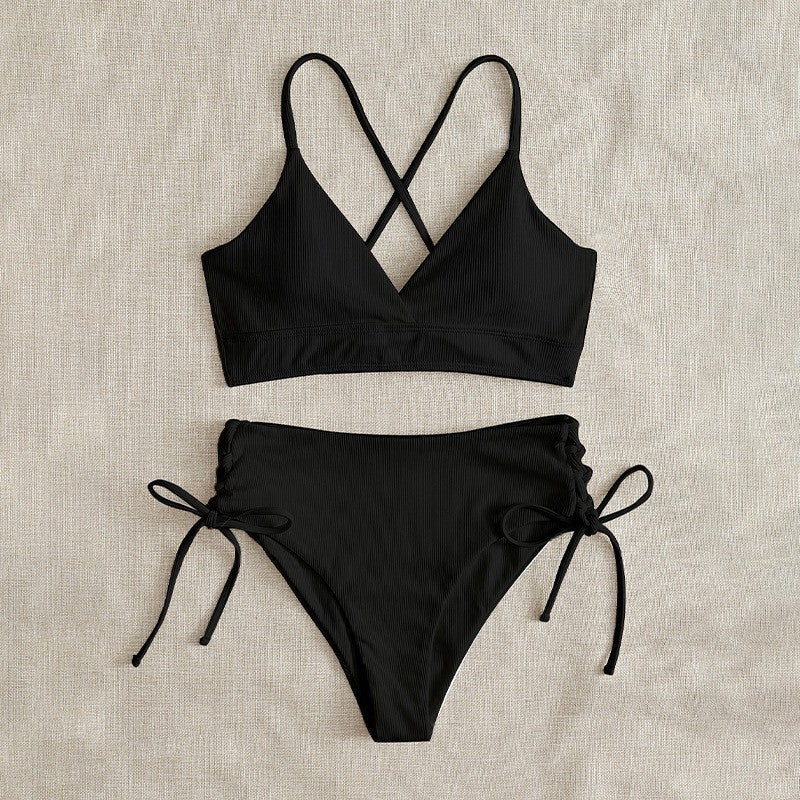 Women's High-Cut Bikini with Adjustable Straps Mune Fashion