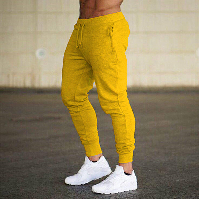 Men's tapered performance-oriented joggers with elastic waistband and ribbed ankle cuffs Mune Fashion