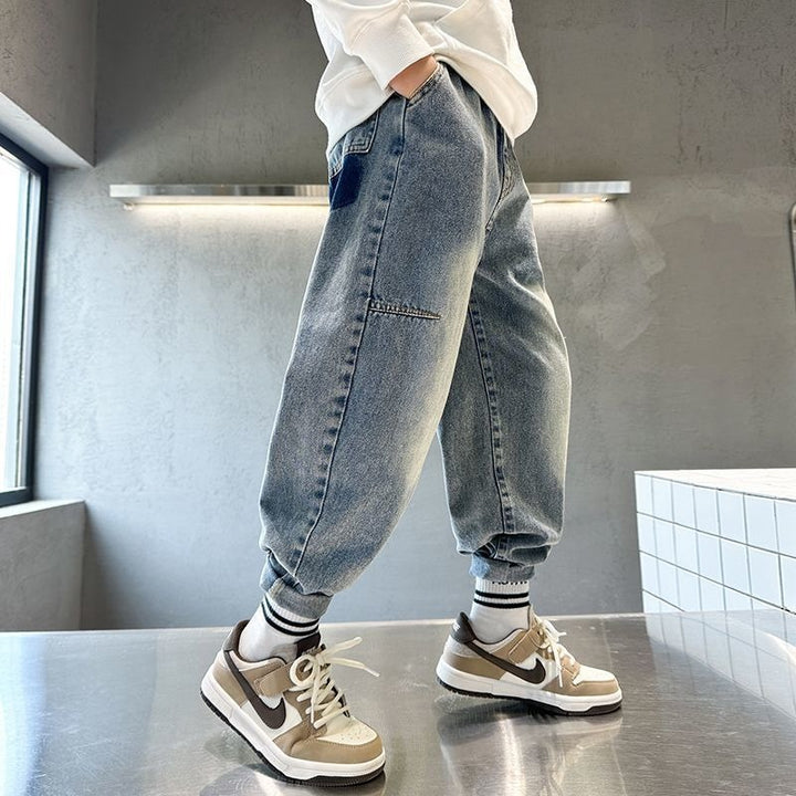 Men's Casual Baggy Jeans with Unique Design Mune Fashion