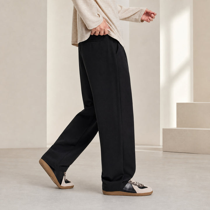 Men's pleated trousers with wide leg and relaxed fit Mune Fashion