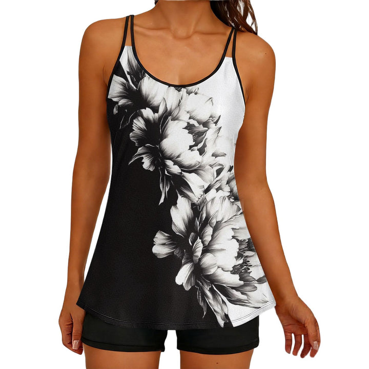 Damen Sportliches Tankini-Oberteil mit elegantem Floral-Design Echo Archiv