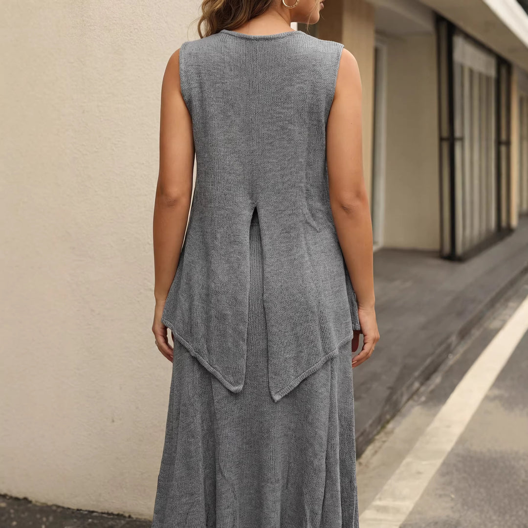 Women's casual dress made of lightweight knit material Mune Fashion