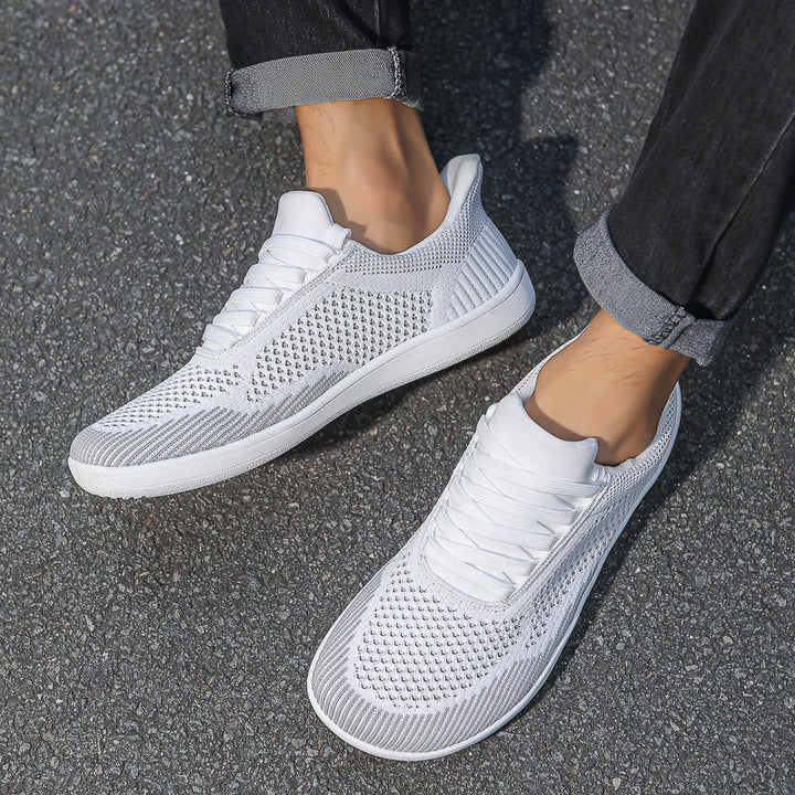 Men's knitted slip-on sneakers with sock-like upper and flexible comfort sole Mune Fashion