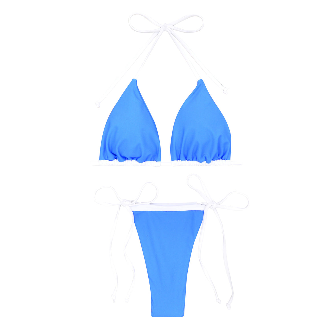 Women's triangle bikini with adjustable straps and elegant ruffle details Mune Fashion