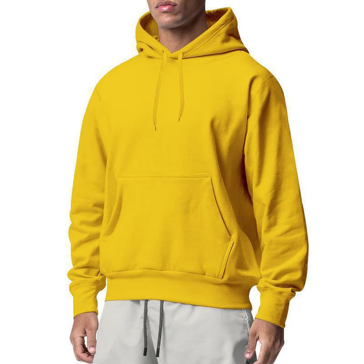 Men's nan Premium Hoodie with kangaroo pocket, brushed fleece interior, reinforced neck seam, and ribbed hem Mune Fashion