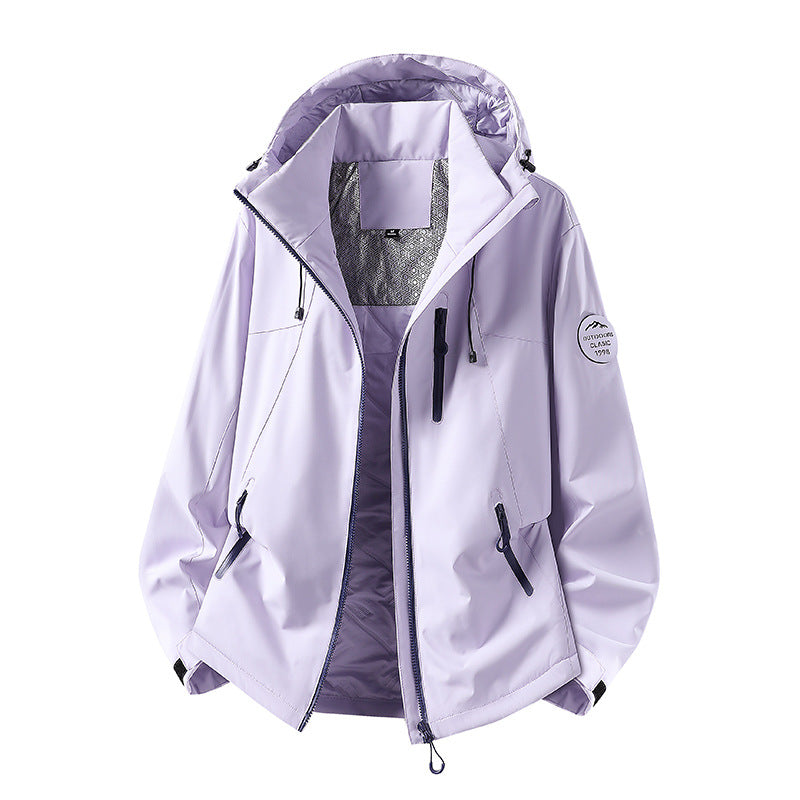 Men's Water-Repellent Softshell Jacket with Hood and Zipper Pockets Mune Fashion