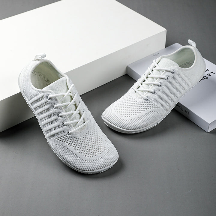 Unisex nan breathable knit sneakers with memory foam insole and flexible rubber outsole Mune Fashion
