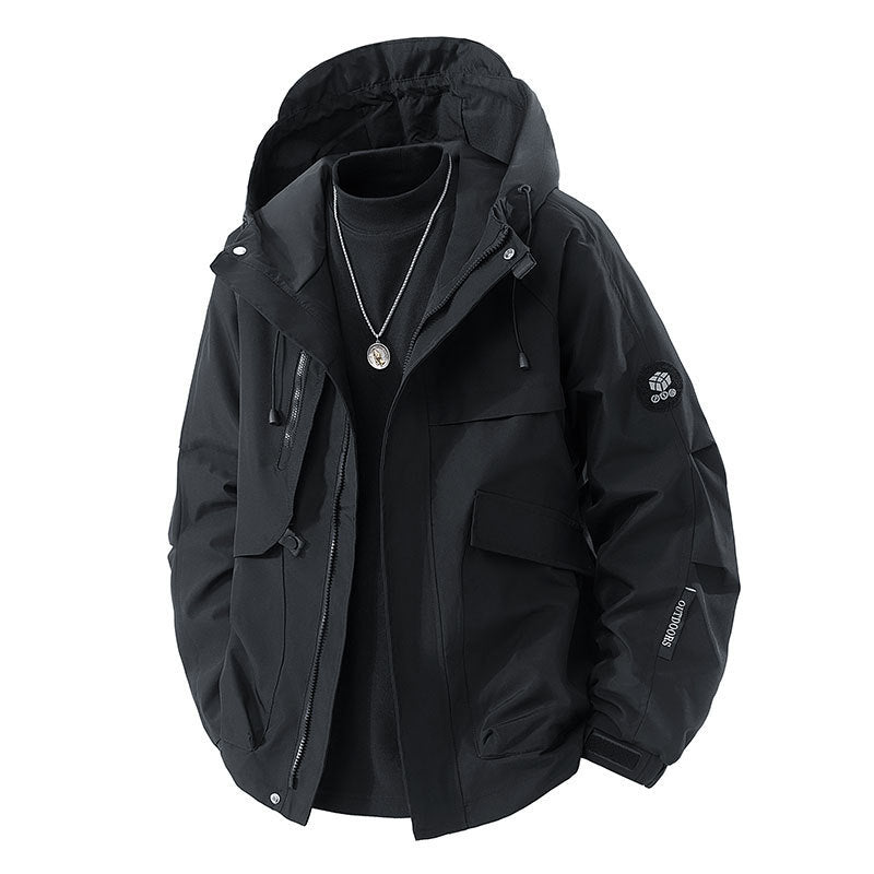Men's Waterproof Outdoor Jacket with Practical Pockets Mune Fashion