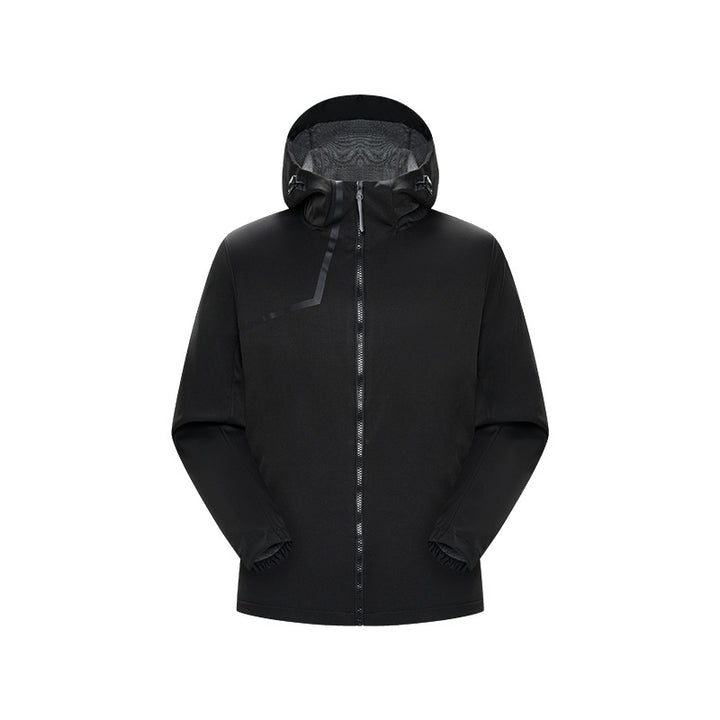 Men's Technical Softshell Jacket with Adjustable Hood and Windproof Membrane Mune Fashion