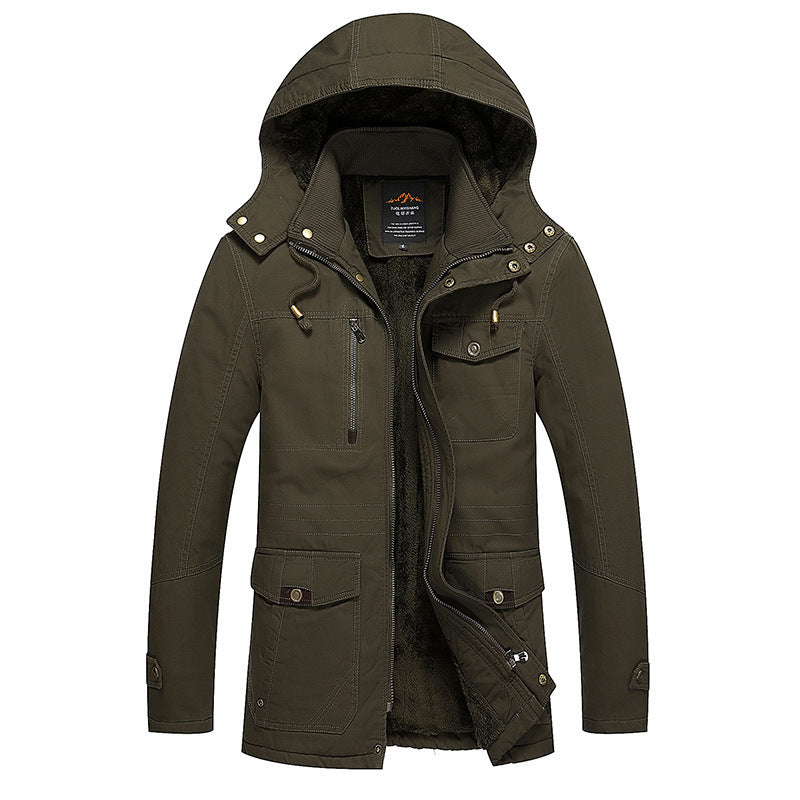 Men's insulated field parka with hood, cozy fleece lining and multifunctional pockets Mune Fashion
